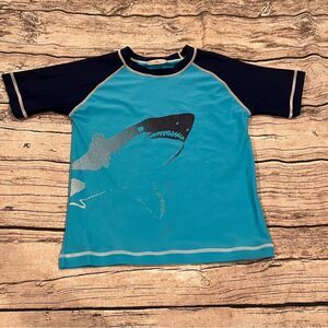 Hanna Andersson Shark Rashguard— Fair condition Size 8